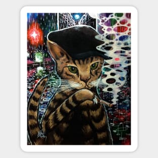 Zappito the Rain Cat Sticker